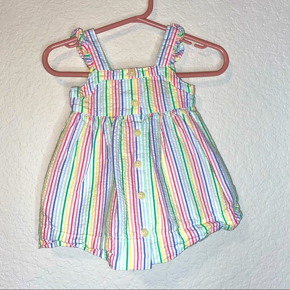 Baby Gap rainbow stripes dress 3-6 months